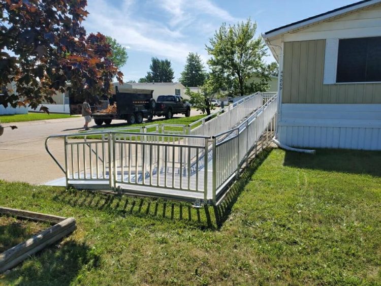 Clinton Township Aluminum Handicap Ramp from Barrier Free Plus 3