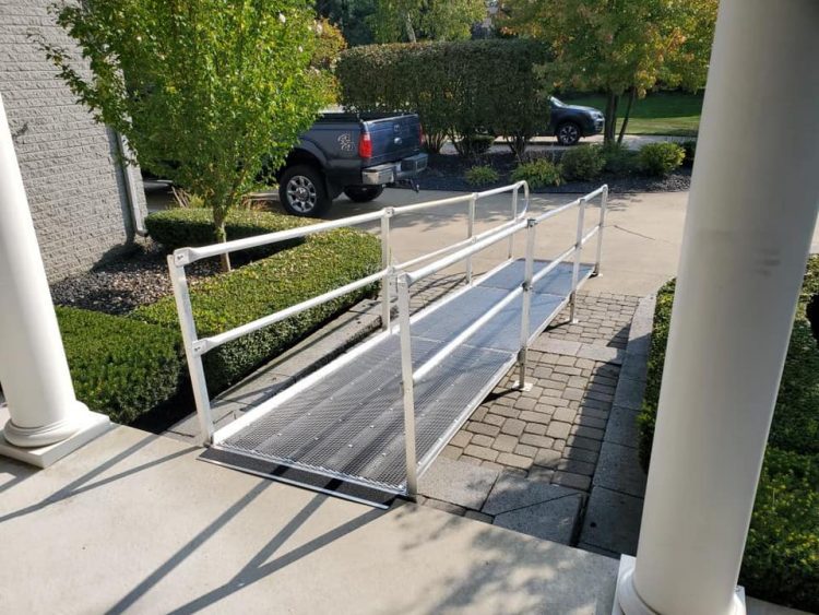 Grosse Pointe Aluminum Ramp Installation from Barrier Free Plus Inc 2