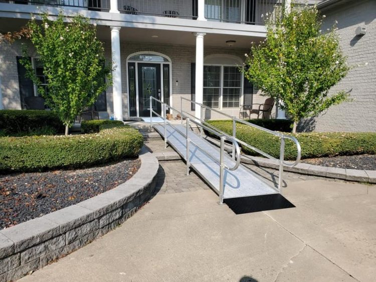 Grosse Pointe Aluminum Ramp Installation from Barrier Free Plus Inc